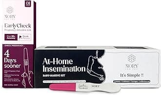 Nory IVI Kit & Pregnancy Test Combo for Women, Female Self Insemination Conceive Kit for Home, Early Detection Tester for Fast Accurate & Reliable Result, Complete Solution to Your Family Planning