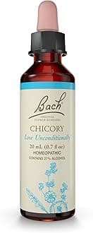 Bach Original Flower Remedies, Chicory - Love Unconditionally - Natural Homeopathic Flower Essence for Emotional Balance - Vegan, Gluten Free, Sugar Free - 20mL Dropper