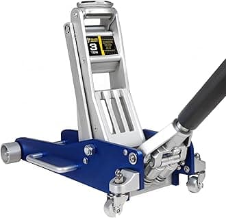 YELLOW JACKET 3 Ton Floor Jack Full Aluminum Ultra Lightweight Quick Rise Racing Floor Car Jack with Dual Pump Fast Lifting Low Profile Jack for Vehicle,6600 lbs Capacity