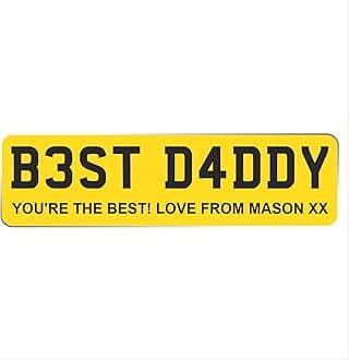 Personalised Plate Style Decorative Plaque – Custom Text Sign in MDF or Acrylic – Novelty Gift for Home or Office Just Passed Novelty Signs (Plain Yellow Design, Acrylic Large 29cm)