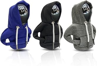 3Packs Car Gear Shift Cover, Fashionable Hoodie Car Shift Knob, Winter Warm Gear Shift Knob Cover Sweater Shirt,Auto Interior Accessories Shift Knob,Universal Car Decor Accessories
