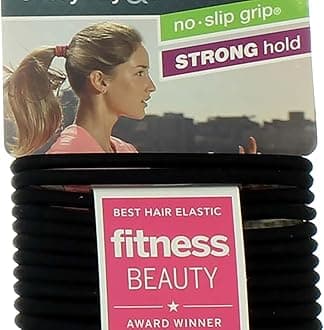Scunci No-Slip Grip The Evolution Hair Ties, Black 14 ea (Pack of 2)