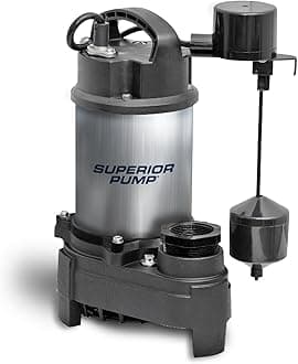 Superior Pump 92151 1-HP Stainless Steel Sump Pump with Vertical Float Switch