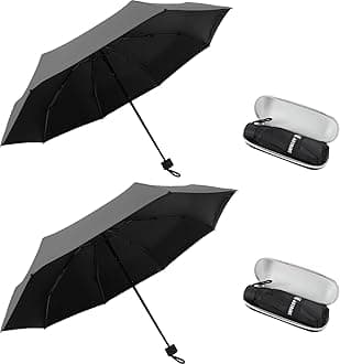GAOYAINGCompact Travel Umbrella,UV Protection, 39 Inches, Lightweight Folding Design, 8.6 oz, Portable Mini Size Manual