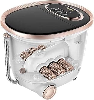 Foot Spa Bath Massager, Motorized Foot Spa with Heat and Massage and Jets, Bubble Jets, Shiatsu Foot Spa Massager Bucket for Kids, Relieve Feet Pain Double the comfort