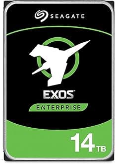 Seagate Exos X16, 14TB, Enterprise Internal Hard Drive, SATA, 3.5", for Business and Data Centre (ST14000NM001G)