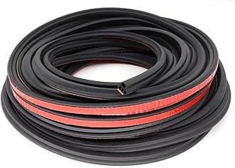 AUTOXBERT 16M/52Ft Auto Car Door Trunk Seal Strip L-Shape Weather Strip Rubber Edge Moulding Trim Noise Control Sound Insolation Weatherstrip Sealant Tool Accessories