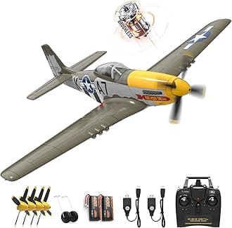 VOLANTEXR RC Plane for Adults,Brushless Motor, 4-Channel Remote Control Airplane, Upgraded Features, Beginner to Advanced - Fully Assembled, 20in x 16in
