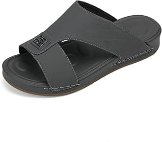 CaretticO Arabic Slippers Men's Sandal Light Weight Slip On Ultra Soft Massage Grip Breathable Medical Water Proof Traditional Outdoor Arabic Sandals for Slippers Men, 42 EU