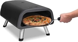 Newair 12” Portable Electric Pizza Oven | 900°F Countertop Pizza Maker for Indoor & Outdoor Use | Dual Heating Elements, Foldable Legs & Pizza Stone