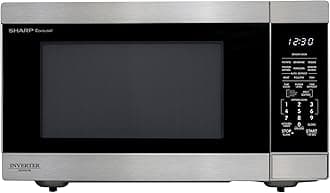 Countertop Microwave Oven with Removable 16.5" Carousel Turntable, 1200 Watt, 2.2 Cubic Feet, Stainless Steel