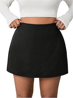 MakeMeChicWomen's Y2K Mini Skirt with Shorts Aline Micro Skort Short Skirt
