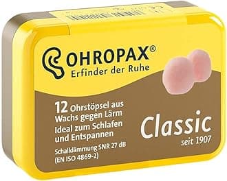 Ohropax Wax Ear Plugs, 12 Plug