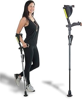Ergobaum 7G Ergonomic Crutch/High Performance Perfect Cane- Single Unit Ergobaum that Acts As a Extra Balance Strong Performance Walking Companion