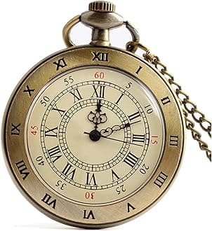 Large Size Pocket Watch Quartz Roman Numerals