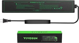 Durable Waterproof Seedling Heat Mat Warm Hydroponic Heating Pad 3'' x 20" for Kombucha Tea & Beer Brewing, Fermentation, Seedlings & Plant Germination