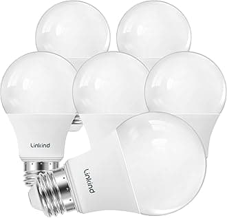 Linkind Dimmable A19 LED Light Bulbs, 60 Watt Equivalent, 2700k
