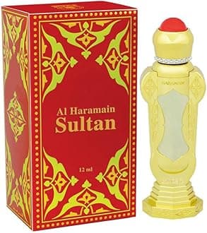 Sultan Attar Oil | Non-Alcoholic Perfume Oil | Jasmine, Vanilla & Lavender Notes | Unisex Appeal | Arabian Aroma | Attar for Men & Women | For Daily Wear or Special Occasions | 12 ml
