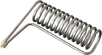 Titanium Tube Cooling Coil Evaporator Heat Exchanger for 3HP Seawater Aquarium Chiller Fish Tank Seafood Pond (3HP-13.5turns)