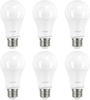 A19 LED Light Bulbs, 75 Watt Equivalent Dimmable Light Bulbs, E26 Base, 2700K Soft White, 13W 1100 Lumens, UL Listed FCC Certified, Lighting for Bedroom Living Room Home Office, 6 Packs