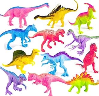 Dinosaur Figures for Toddlers Kids Toys 7 inch Jumbo Figure Educational Mini Small Kimicare Animal Toy,Cake Decoration Dinosaur Girls Boys Gift Party Supplies…