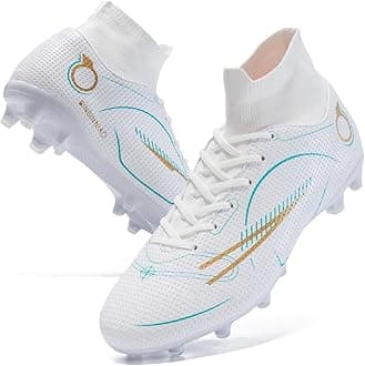 breooesMen’s Soccer Cleats Football Boots Professional Training Turf Mens Outdoor Indoor Sports Athletic Big Boy's Fashion Sneaker