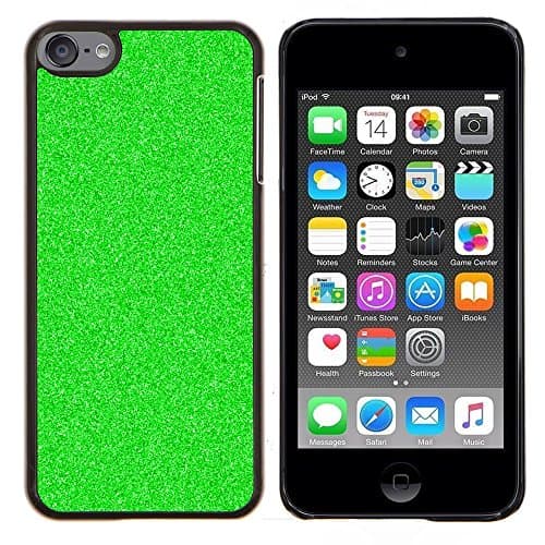 - green glitter night vision static spec op/ Hard Snap On Cell Phone Case Cover - Cao - For Apple iPod Touch 6 6th Generation