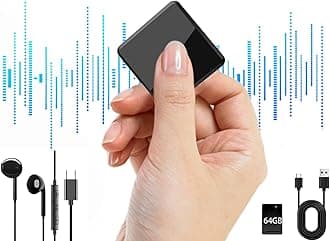 Recording Device-64GB(300Hours) Listening Devices for Spying-Voice Activated Recorder, Mini Voice Recorder Spy Hidden,Audio Recorder for Car,Meetings,Lecture,Interview