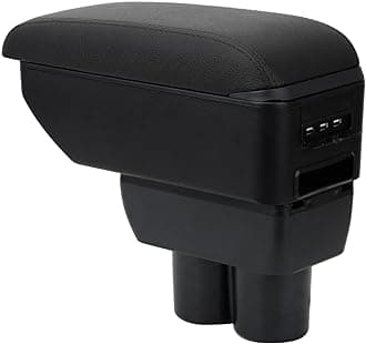 Armrest Compatible with Suzuki Jimny 2007-2017 Center Console Organizer Armrests Double Layer Storage Space Usable for Elbow Support