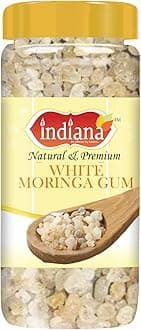 Indiana as offered by nature White Moringa Gum | Sahajan Gond, Gond Sonjana (50Gm)