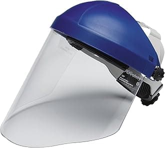 H8A Ratchet Headgear and Visor Combination Clear Faceshield, Complete Headgear and Face Shield Safety System