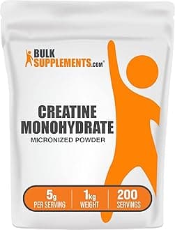 com Creatine Monohydrate Powder - Micronized Creatine Powder, Unflavored - Pure & Gluten Free, 5g (5000mg) per Servings, 1kg (2.2 lbs) (Pack of 1)
