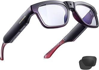 OhO Smart Glasses with Full HD Camera & Open Ear Bluetooth Speaker Headphone,Built in Memory,for Men Women