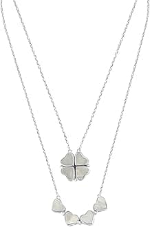 Silver Chest 925 Silver Pendant for Women and Girls with Silver Chain | Stylish Silver Necklace with AAA Cubic Zirconia stones