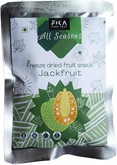 FIKA PURE FOOD Freeze Dried Jackfruit Snack:Vegan| 100% Fruit|No Added Sugar| No Preservatives| Healthy and Crispy snacks for Kids and Adults|15gm pack of 2(30 g)