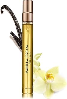 PUREAMOR Pheromones Perfumes for Women, No. 54 Vanilla Cream Scent, Vanilla Perfume Oil, Advanced Fragrance Perfume for Woman, 0.34fl./10ml Gourmand Parfum, Travel Size Perfumes for Women,Made in USA