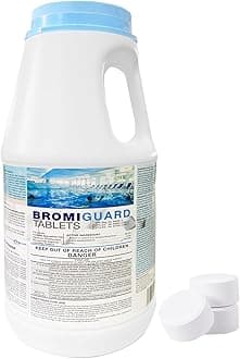 Bromine Tablets 1 Inch 4 Lbs for Spa Hot Tub Chemical Tabs | 1" Brominating Tablets Spa & Hot Tub Chemical Sanitizer