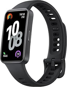 HUAWEI Band 10 Smart Watch, Metallic Design and Comfortable Wearing, Pro-level Sleep Analysis, Emotional Health Aid, 100 Workout Modes, Robust Battery Life, IOS and Android, Black