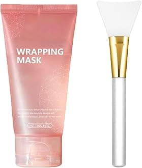 Collagen Night Wrapping Mask, Collagen Overnight Face Mask Peel Off Face Mask, Deep Hydration, Tightens Skin, Boosts Elasticity, Reduces Sagging & Dullness for Glass Skin 2.65 fl.oz (Pink)