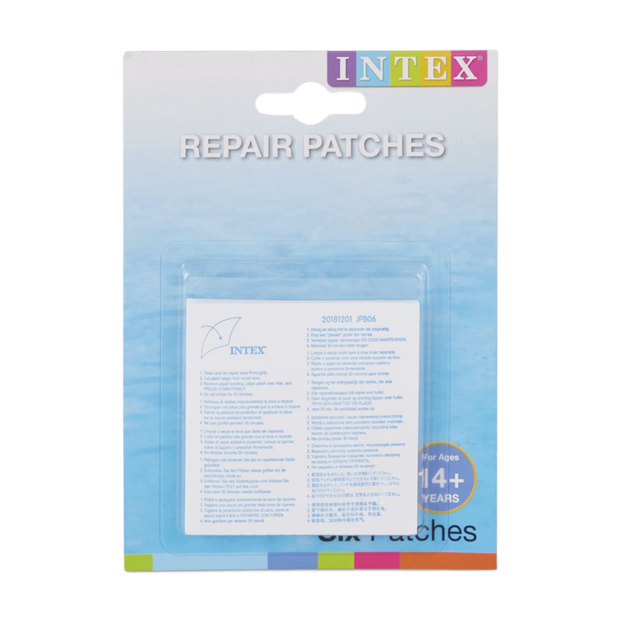 Intex Wet Vinyl Plastic Repair Patch. 6 Count