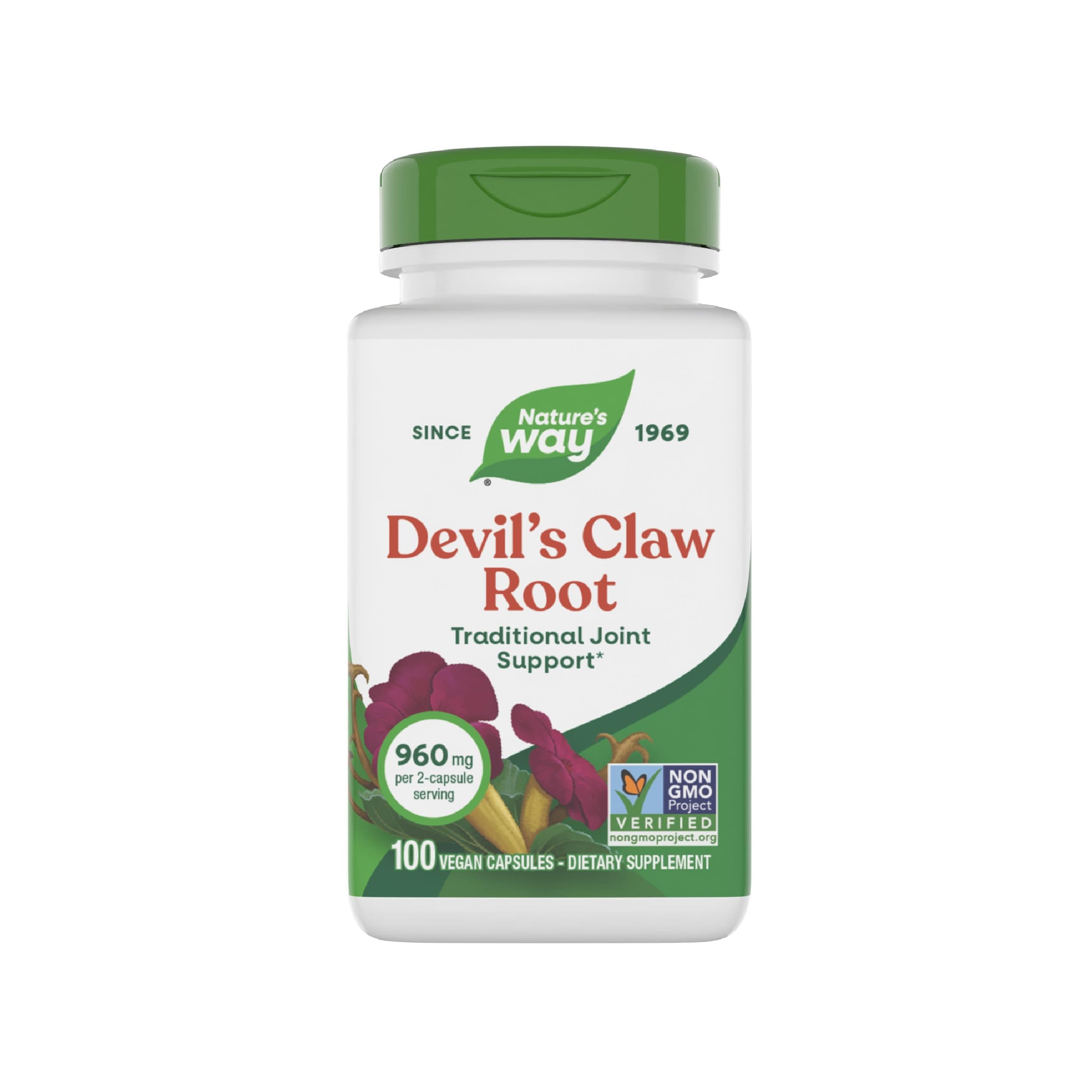 Nature's Way, Devil's Claw, Secondary Root, 480 mg, 100 Vegetarian Capsules