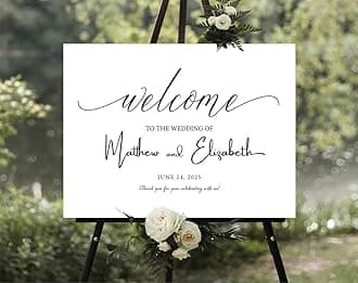 Wedding Welcome Sign, Our Wedding Sign, Welcome To Our Wedding Sign, Wedding Signs For Ceremony And Reception, Welcome Wedding Signs, Minimalist Sign For Wedding #16