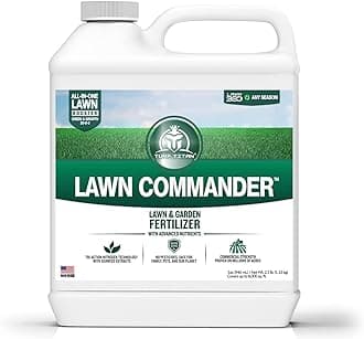 Lawn Commander – All-in-One Lawn Booster and Fertilizer (32 oz) – Peak Growth & Green Grass for All Seasons – Tri-Action Nitrogen Tech Fertilizer Concentrate – Covers up to 8,000 Sq Ft