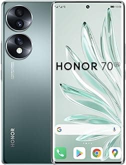 HONOR 70 Smartphone, Mobile Phone 5G, SIM Free Unlocked, 8+256GB, 54 MP Triple Rear Camera, 120Hz 6.67 Inch OLED Curved Screen, Android 12, 4800mAh Emerald Green