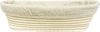 11 : Agile-Shop Oval Long Banneton Brotform Bread Dough Proofing Rising Rattan Handmade Basket & Liner (11)