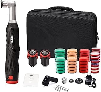 Cordless Mini Car Polisher, 12V Micro Cordless Scratches Killer Car Polisher RO/DA Mini Car Polisher for polishing, Sanding and Cleaning