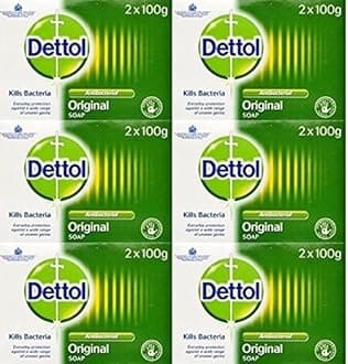 Dettol Original Anti-Bacterial Soap 100g Twin Pack x 6 packs