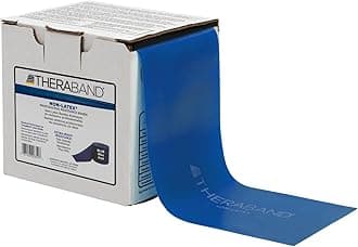 TheraBand Extra Heavy 25 Yard Latex Free Exercise Band, Blue