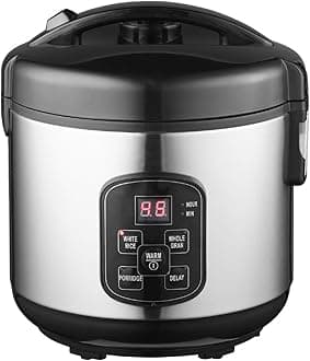 Lakeland Digital Rice Cooker 1L – 4-6 Portions White & Brown Plus Porridge Setting