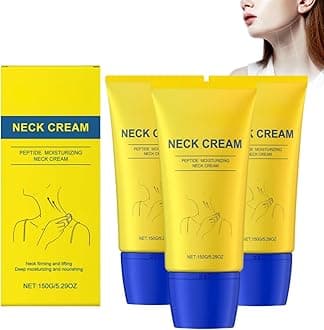 Neck Firming Tightening Cream, Firming Neck Cream For Loose Skin, Wrinkle Repair & Necks Tightener With Peptide Moisturizer, Double Chin Reducer, Necks Roller For Saggy Skin (3)